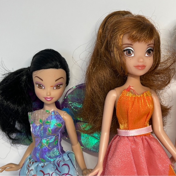Disney Fairies Tinker Bell Doll Lot Fawn Silvermist Periwinkle Pajama Party Pjs - Picture 9 of 12